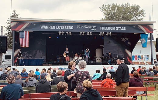 The NorthWestern Energy Freedom Stage at the South Dakota State Fair