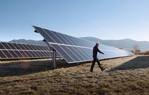 A still image from a video about the Bozeman Solar Pilot